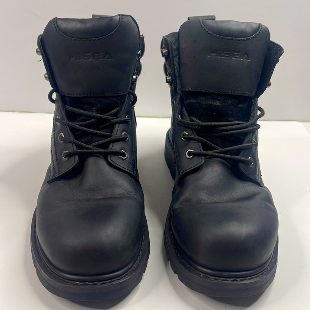 Men’s Hisea Work Boots Soft Steel Toe Construction Boots (11.5M) - Picture 3 of 4